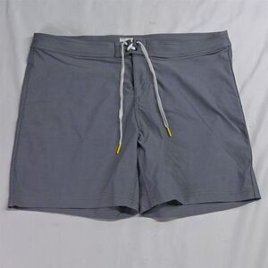 Olivers Apparel 36 x 7" Gray Unlined Hybrid‎ Board Surf Swim Mens Shorts
